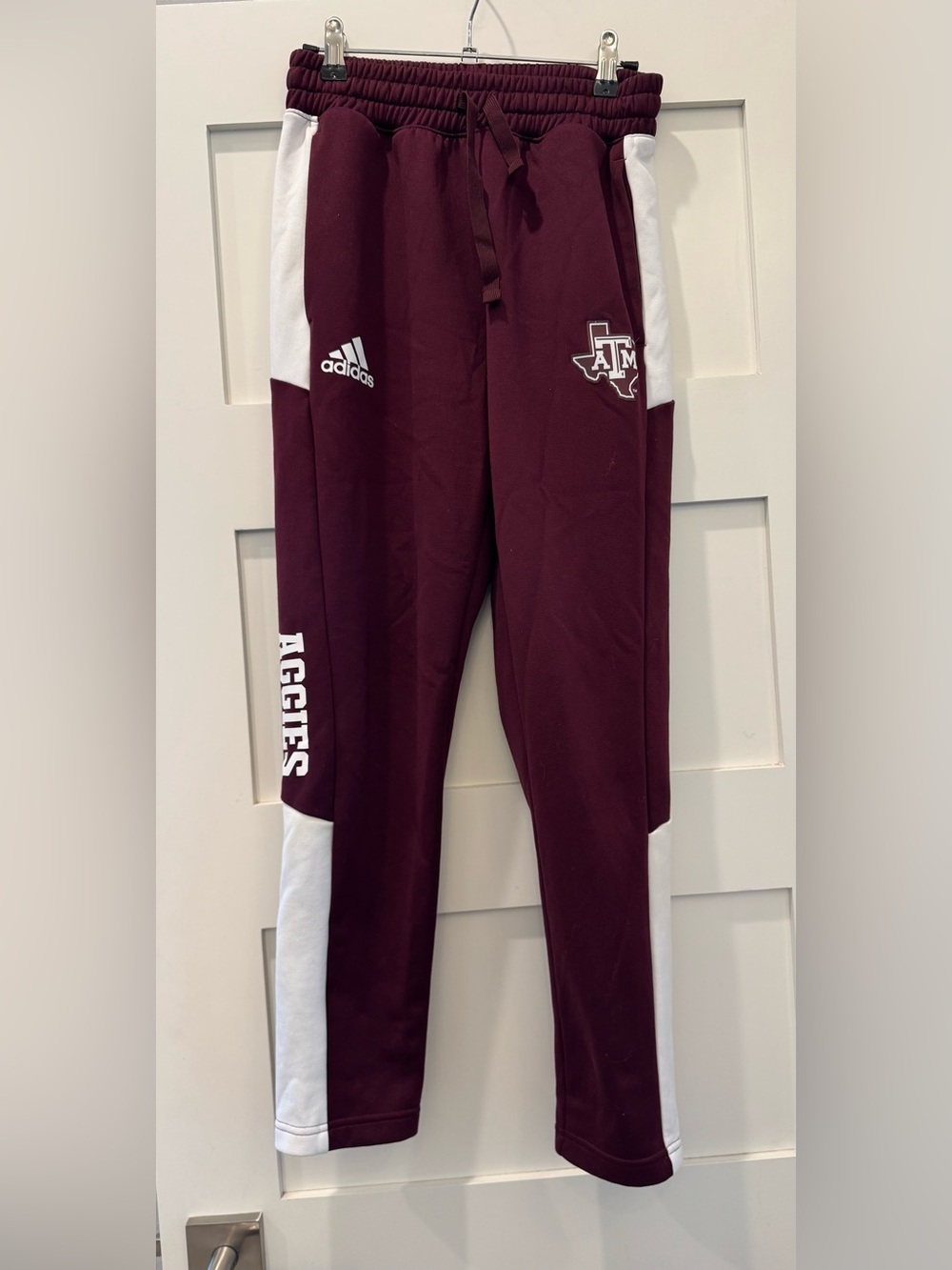 Adidas Texas A&M Aggies Sweatpants Joggers Women’s Small Maroon White